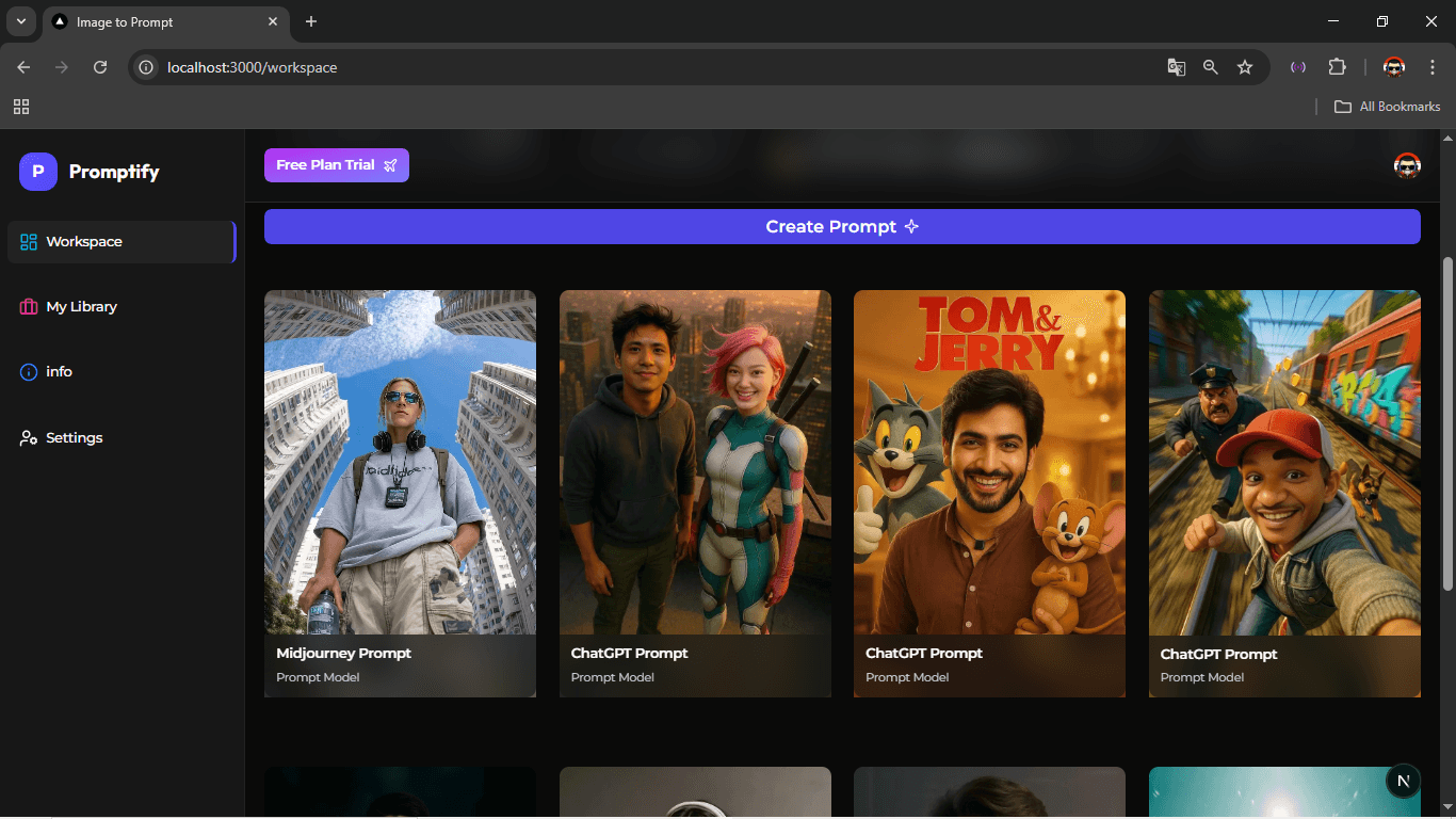 app screen